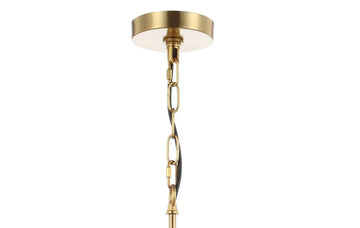 Colin Adjustable Iron/Glass Retro Hurricane LED Pendant